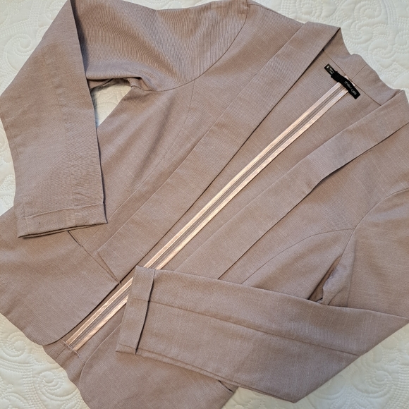 mauve 🍇 linen look blazer - Picture 2 of 7